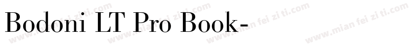Bodoni LT Pro Book字体转换